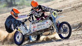 Мотокросс с коляской. Прыжки. Трамплин. SIDECAR MOTOCROSS