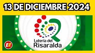 Resultado de la LOTERIA DE RISARALDA del viernes 13 de diciembre  de 2024 