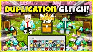 DIAMOND DUPLICATE GLITCH IN CROWN SMP  #viral #crownsmp  #hogallalasmp #minecraftsmp