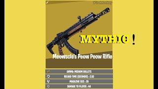 MYTHIC Meowcles Peow Peow RIFLE pt. 1 |Fortnite Battle  Royale|