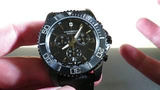 Victorinox Maverick Diving Chronograph Watch Review   Special Edition Black NEW