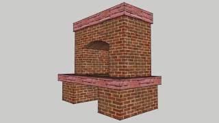 Печь в SketchUp Pro по фотографии