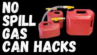 No Spill Gas Can Hacks- Spill proof funnel free filling