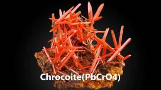 Minerals of lead, mercury and aluminum