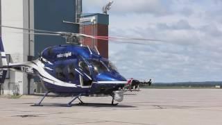 National Grid Bell 429 Twin Turbine Helicopter Startup & Takeoff