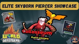 ELITE SKYBORN PIERCER SHOWCASE!!! World Defenders Roblox