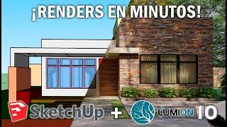 ¡Renders en un par de minutos! (Sketchup + Lumion)