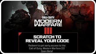 Free Beta Code MW3 | Modern Warfare III Beta Code Giveaway