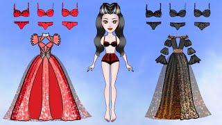 Paper Dolls Dress Up Vampire Handmade Papercraft / DIY Paper Dolls & Crafts