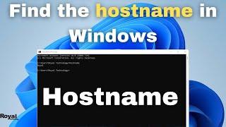 How To Find The Hostname In Windows