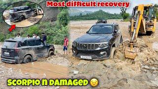 Worst recovery of our Life | Scorpio N stuck so bad In Mud