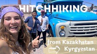 Hitchhiking from Kazakhstan to Kyrgyzstan | Border crossing