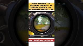 Zero Recoil sensitivity 2025 || best sensitivity bgmi and PUBG mobile 2025 @KalaXYt  #pubgmobileh