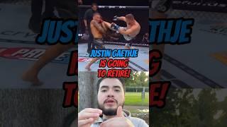JUSTIN GAETHJE IS GOING TO RETIRE IF HE DOESN’T GET A TITLE SHOT!#trending #youtubeshorts #youtube