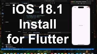 iOS 18.1 Update for VS Code, with Flutter and Xcode #ios18update #flutter #visualstudiocode #code