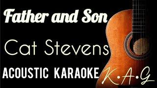 Father and Son Cat Stevens karaoke acoustic