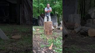 The joy in his voice. #shorts #firewood #dad #woodchopping #wood #youtube #youtubeshorts