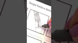 How to Draw the Zentangle "Zander" - GREAT for Beginners!  #Shorts