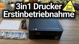 Drucker einrichten - Erstinbetriebnahme - Tintenstrahldrucker - am Beispiel Brother DCP-J1050DW