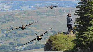 Epic RAF C-130J Hercules sad Farewell   The Mach Loop Low Level Flying 4k