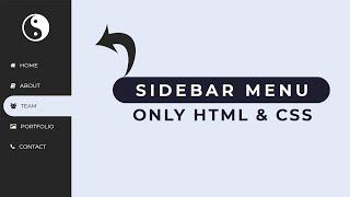 Simple Sidebar Menu Using HTML & CSS | CSS Tricks