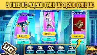  Free 5 UC Free 1,200 UC Free 40,500 Free UC | Almost Free Commander Suit & UZI Skin | PUBGM