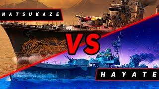 ЭСМИНЕЦ NATSUKAZE VS HAYATE! VKPLAY TWITCH TROVO YOUTUBE МИР КОРАБЛЕЙ!