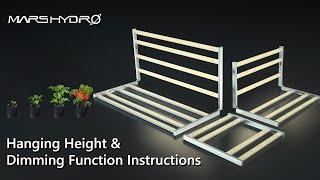 Hanging Height and Dimming Function Instructions for Mars Hydro FC & FC-E Series