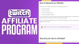 How To Become A Twitch Affiliate | Twitch Affiliate Program Tutorial 2024