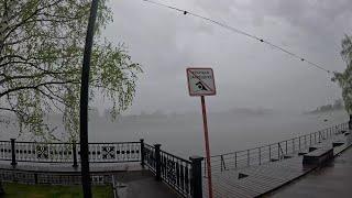 Туманное утро на Енисее / Foggy morning on the Yenisei