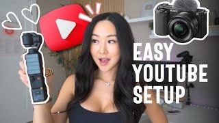 The BEST YouTube Setup for 2025 // SIMPLE AND EASY - Camera, Audio, Lighting, and more!