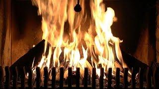 Burning Fireplace with High Quality Crackling Fire Sounds (Real Time Full HD Recording)