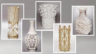 Five crazy ideas for chic vases. Decorative vases made from unusual materials.