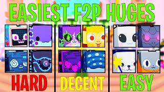 THE *EASIEST* F2P HUGES YOU CAN GET IN PET SIMULATOR 99