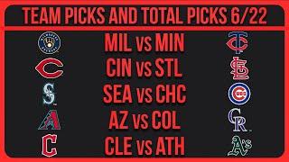 MLB Picks Today 6/22/25 | MLB Picks & Predictions Today 6/22/25