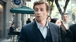 Simon Baker ANZ Advertisement with added pictures of Los Angeles streets and map