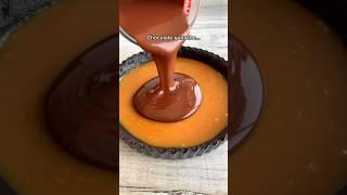 Amazing Halloween chocolate tart idea #easyrecipe #shorts