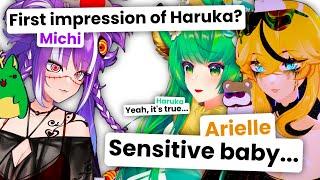 Haruka, Michi and Arielle talk about their first impressions of each other...