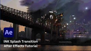 Ink Splash transition After effects Tutorial - after effects animation tutorial