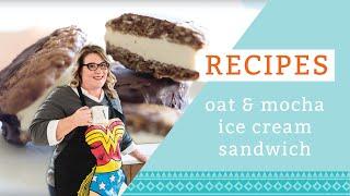 Oat and Mocha Ice Cream Sandwhich | Andrea Buckett Cooks | Quick Recipes