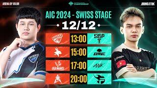 HD vs SGP | EA vs ONE | OM vs ANK | HKA vs FPT | SWISS STAGE - AIC 2024 | NGÀY 12/12