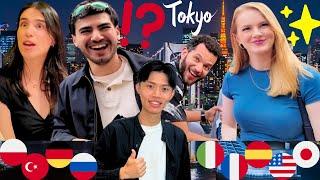 Surprising Foreign Tourists in Tokyo by Speaking Their Own Language!