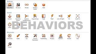 Construct 2 - Para que serve cada Behavior?