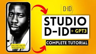 Convert Ai Avartar to Video: Tutorial for Beginners in 2023 |  Studio D-ID