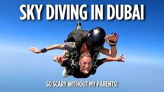 SKY DIVING IN DUBAI So Scary, I Nearly Passed Out! | Rosie McClelland