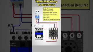Timer Delay Relay On Delay Wiring #howto #shorts