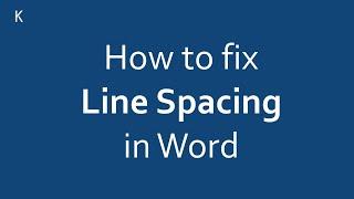 MS Word - How to Fix Line Spacing in the Table of Contents