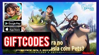 DRACONIA SAGA GLOBAL | CÓDIGOS (GIFTCODES, REDEEM) RECOMPENSA de PRÉ-REGISTRO LANÇAMENTO OFICIAL