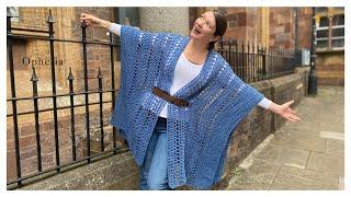 RUANA PONCHO // Gandy Street Poncho TUTORIAL // Ophelia Talks Crochet