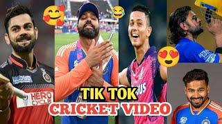 CRICKET TIK TOK VIDEO//FUNNY MOMENTS// IPL FUNNY VIDEO// MS DHONI// VIRAT KOHLI// ROHIT SHARMA//